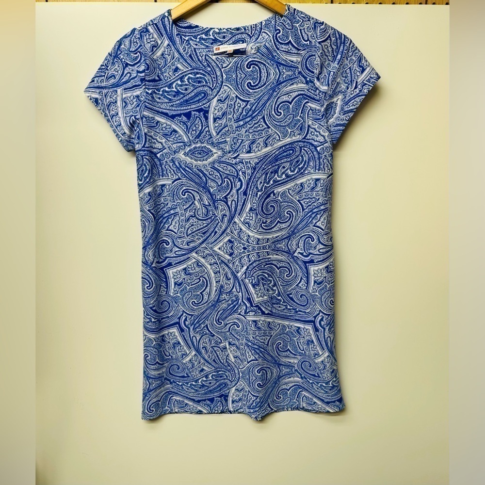 Jude Connally Blue And White Mini Dress